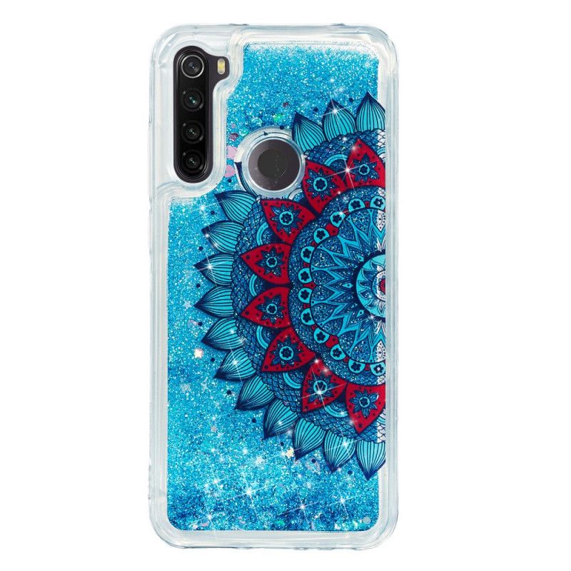 Skal Xiaomi Redmi Note 8T Mörkblå Glittermandala