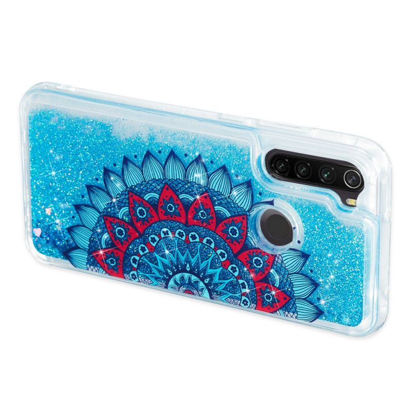 Skal Xiaomi Redmi Note 8T Mörkblå Glittermandala