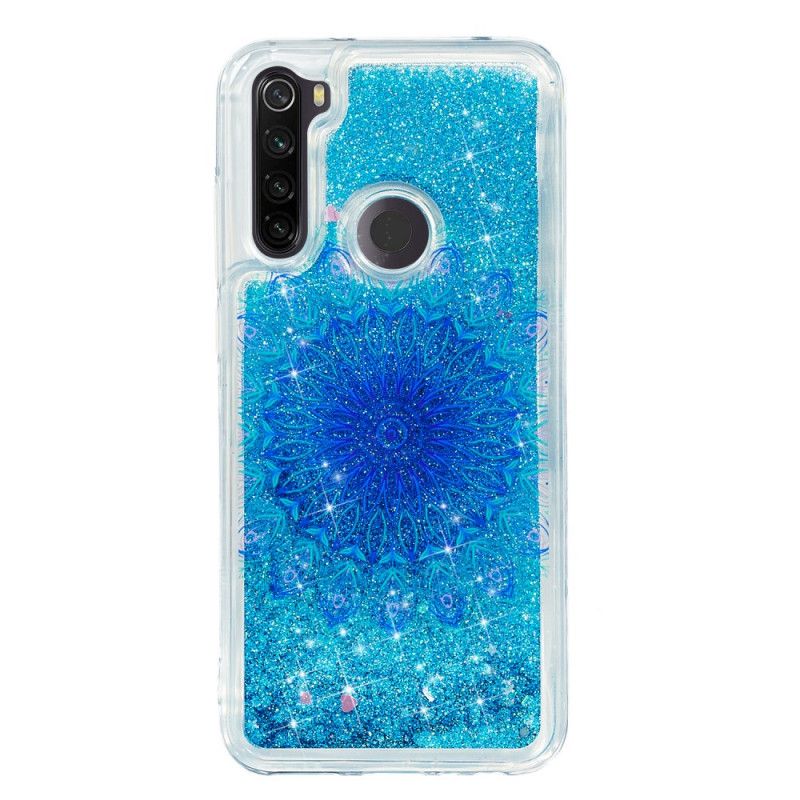 Skal Xiaomi Redmi Note 8T Mörkblå Glittermandala