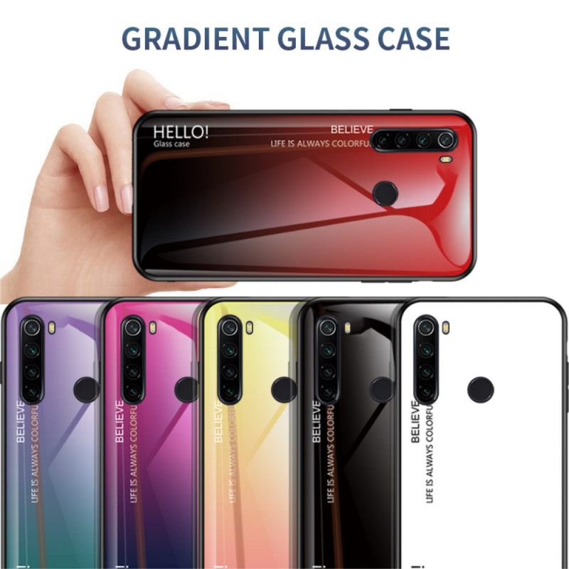 Skal Xiaomi Redmi Note 8T Svart Hej Härdat Glas