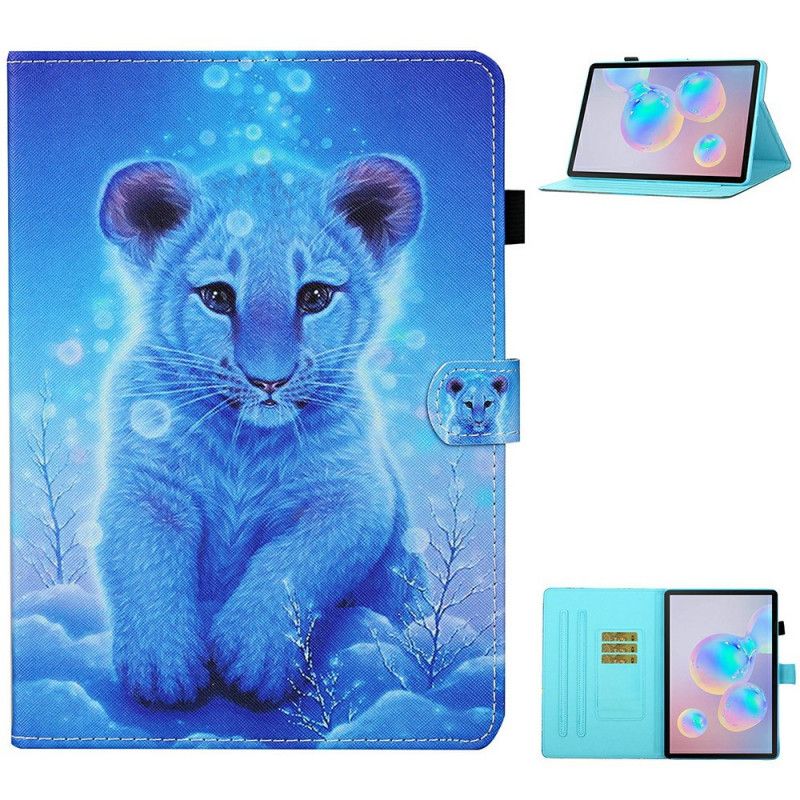 Läderskal Samsung Galaxy Tab S7 Baby Tiger