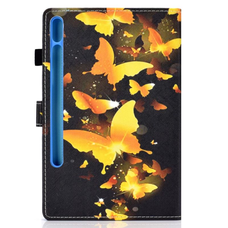 Skyddsfodral Samsung Galaxy Tab S7 Gul Unika Fjärilar