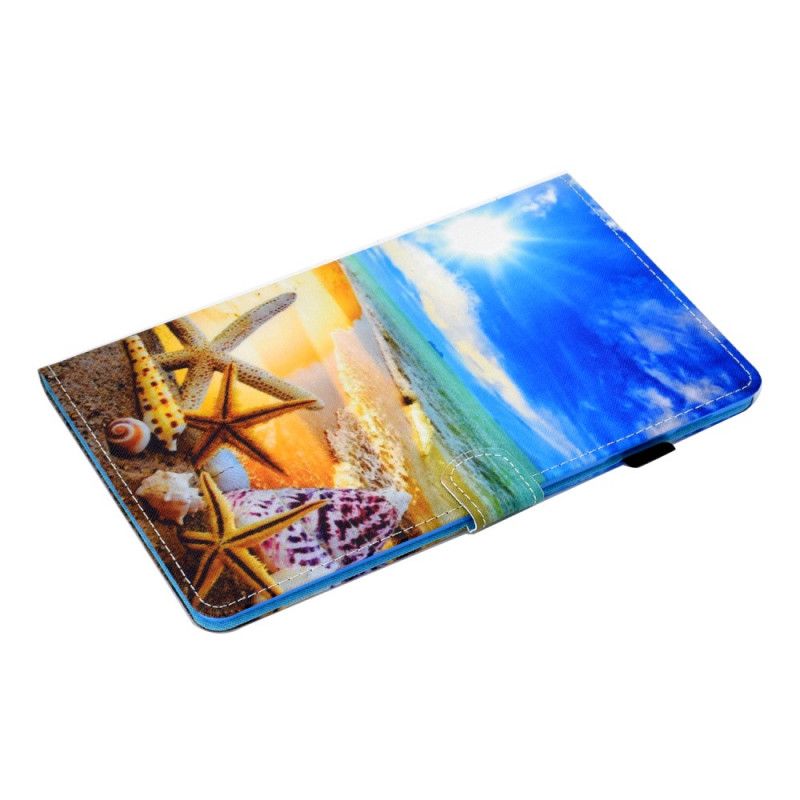 Skyddsfodral Samsung Galaxy Tab S7 Mörkblå Rolig Strand