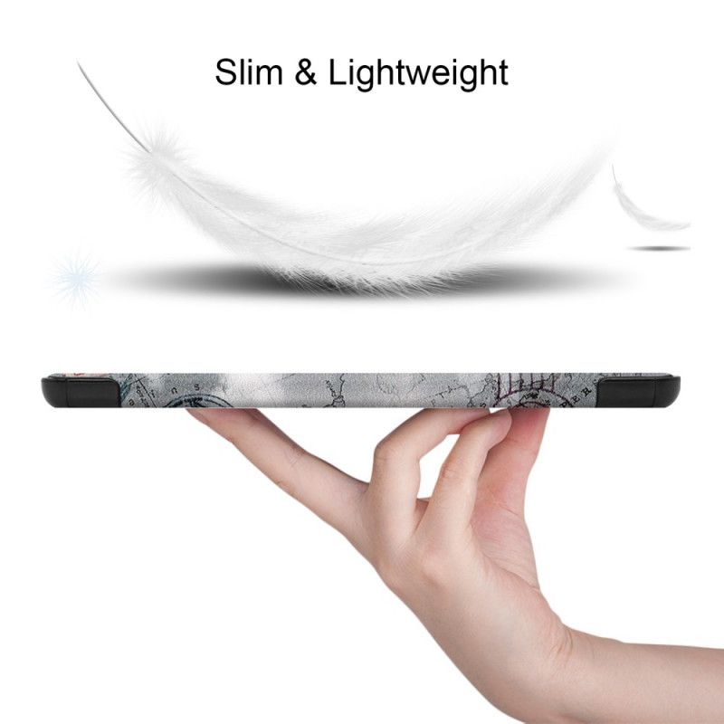 Smart Fodral Samsung Galaxy Tab S7 Eiffeltornet Penna Hållare