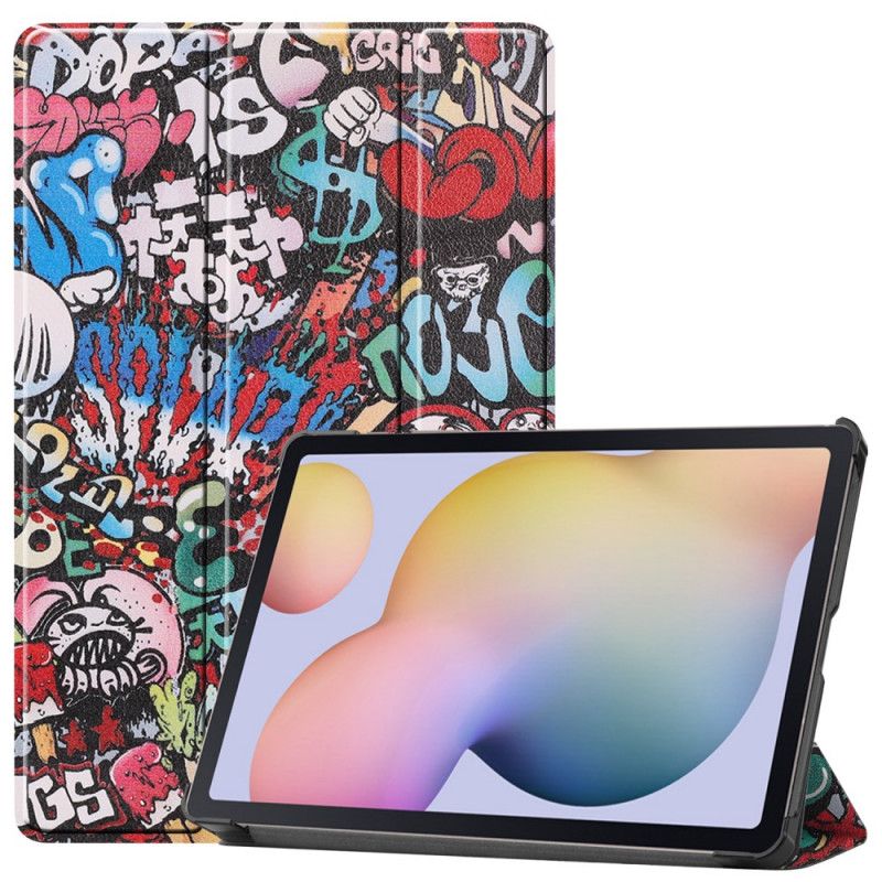 Smart Fodral Samsung Galaxy Tab S7 Graffiti Pennhållare