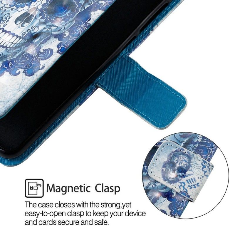 Fodral för Samsung Galaxy A50 Blå Skalle