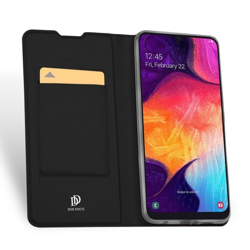 Folio-fodral Samsung Galaxy A50 Svart Förstklassig Serie