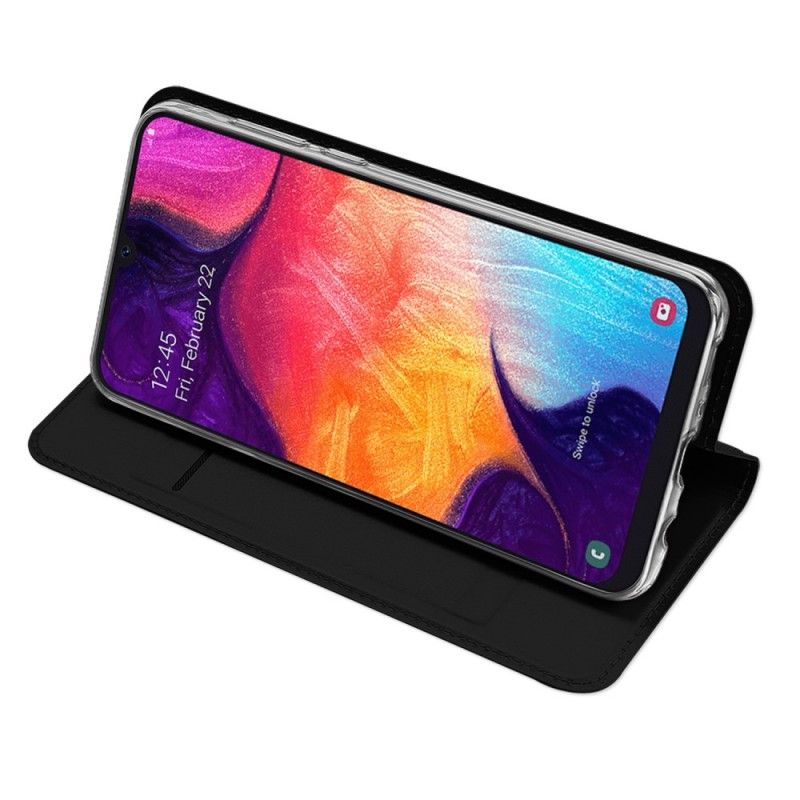 Folio-fodral Samsung Galaxy A50 Svart Förstklassig Serie