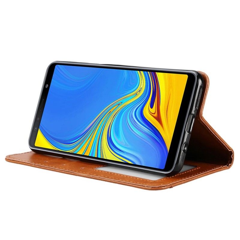 Folio-fodral Samsung Galaxy A50 Svart Korthållare I Konstläder