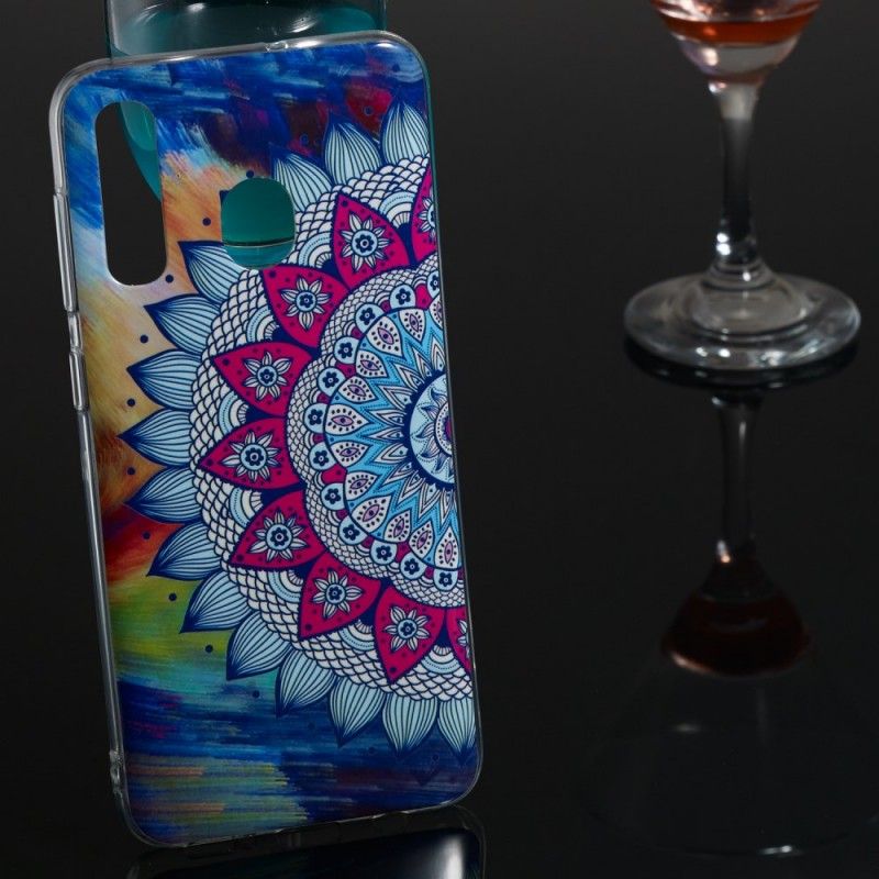 Skal för Samsung Galaxy A50 Fluorescerande Mandala