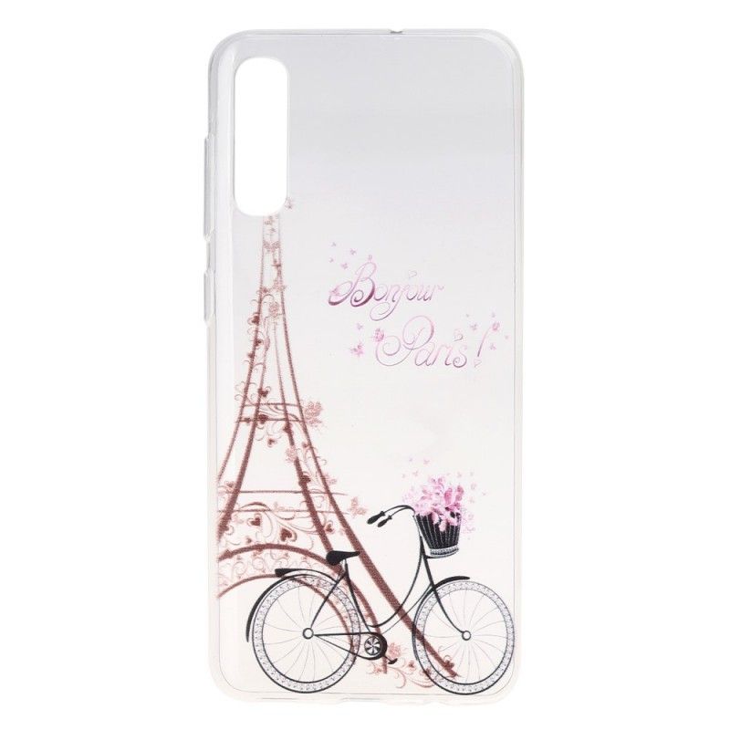 Skal för Samsung Galaxy A50 Transparent Hej Paris