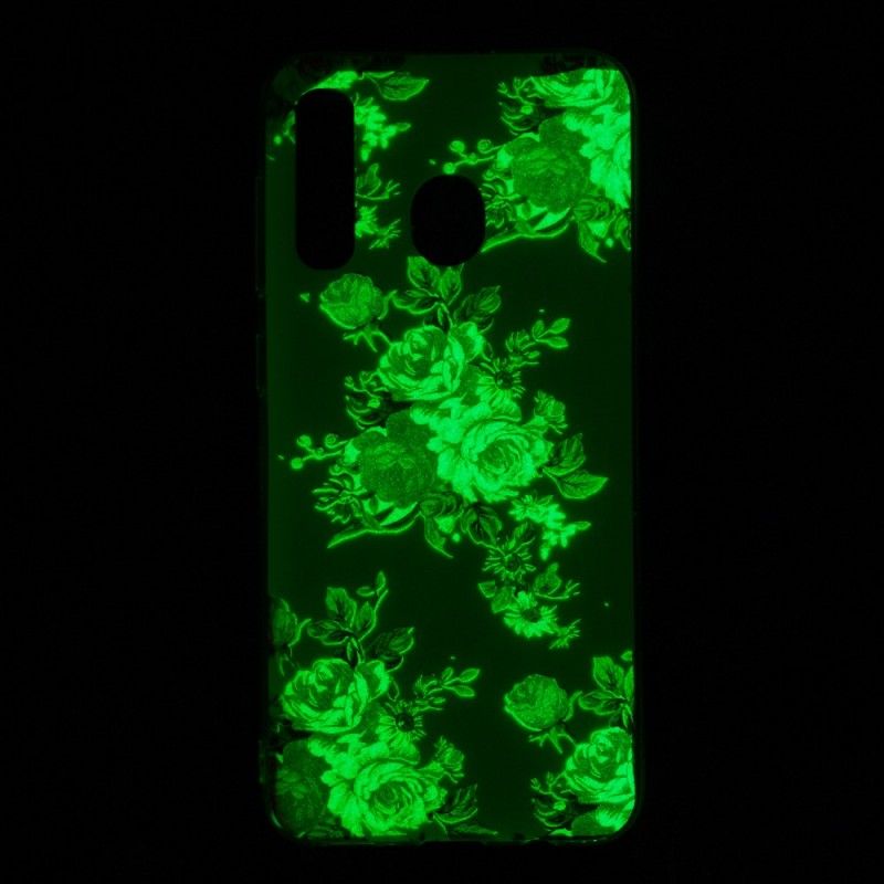 Skal Samsung Galaxy A50 Fluorescerande Frihetsblommor