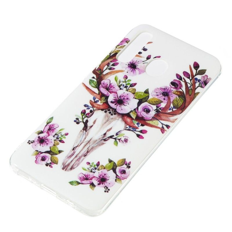 Skal Samsung Galaxy A50 Mobilskal Fluorescerande Blommande Älg