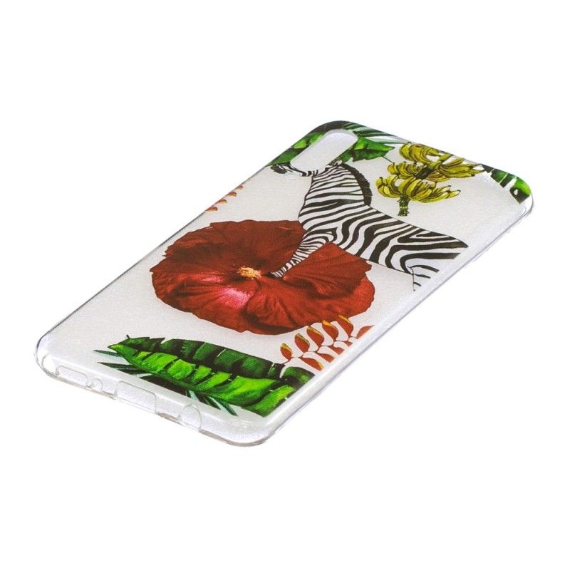 Skal Samsung Galaxy A50 Mobilskal Zebra Och Blommor