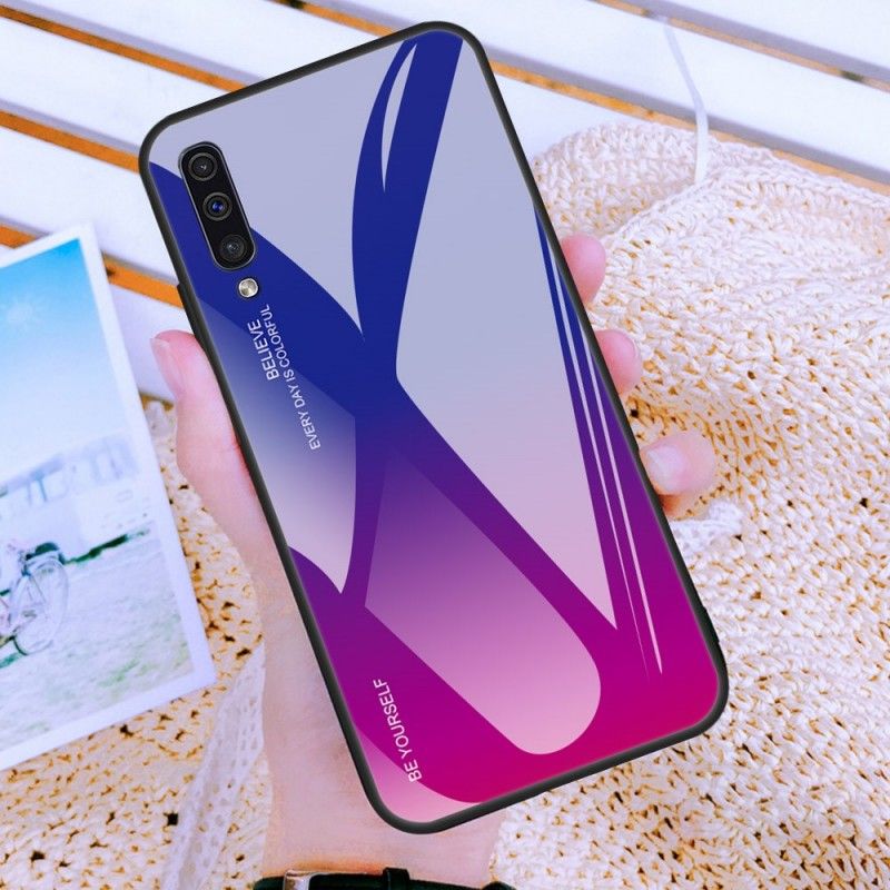 Skal Samsung Galaxy A50 Röd Mobilskal Galvaniserad Färg