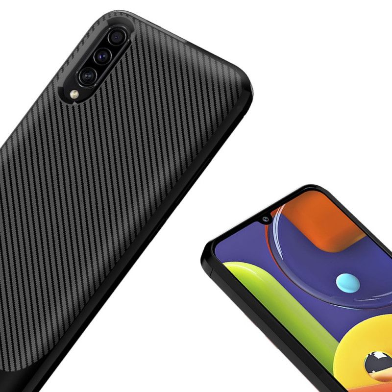 Skal Samsung Galaxy A50 Svart Mobilskal Modern Flexibel Kolfiber