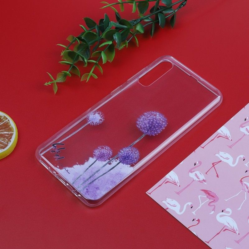 Skal Samsung Galaxy A50 Transparent Färgade Maskrosor