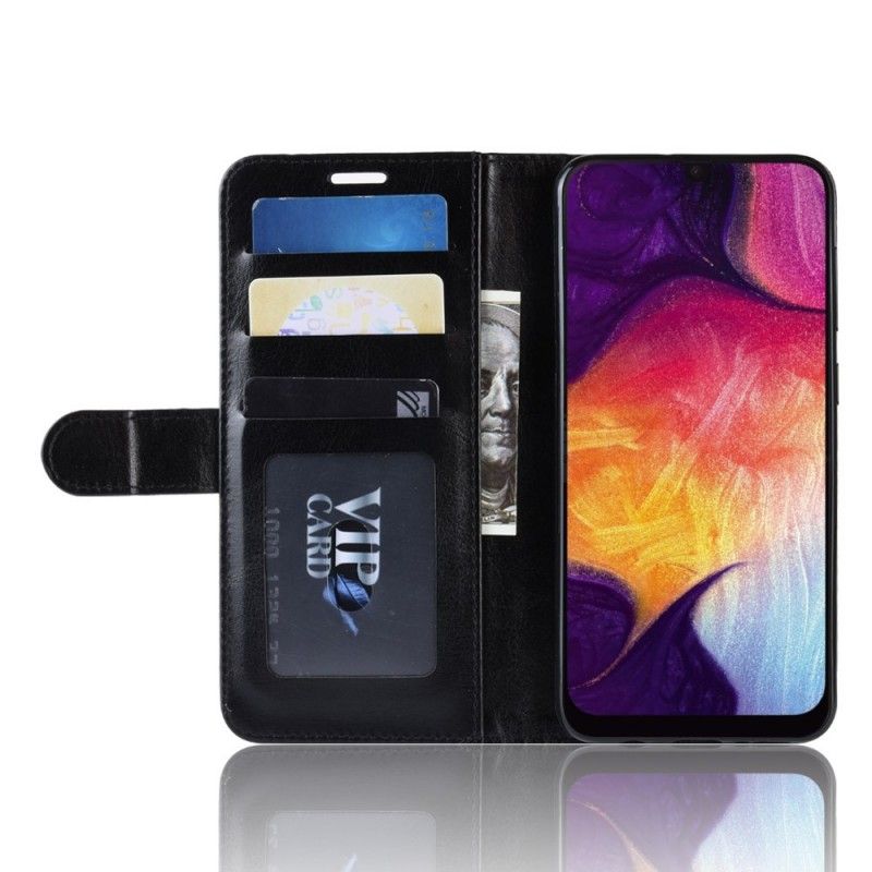 Skyddsfodral Samsung Galaxy A50 Svart Ultra Konstläder