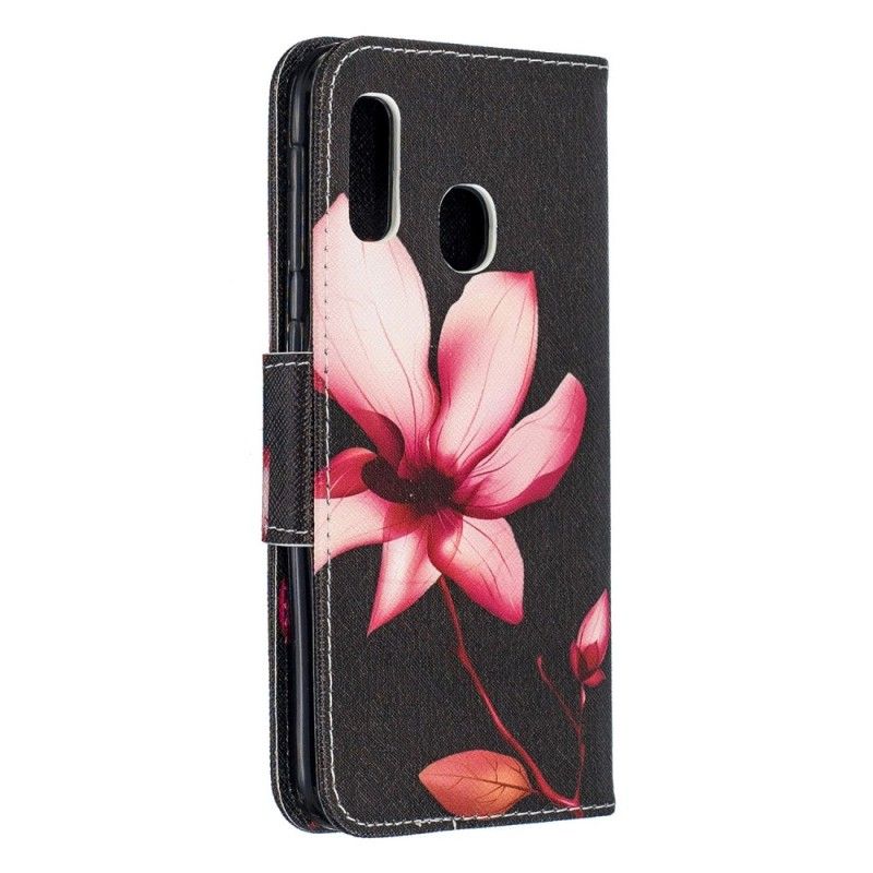 Fodral Samsung Galaxy A20e Rosa Blomma