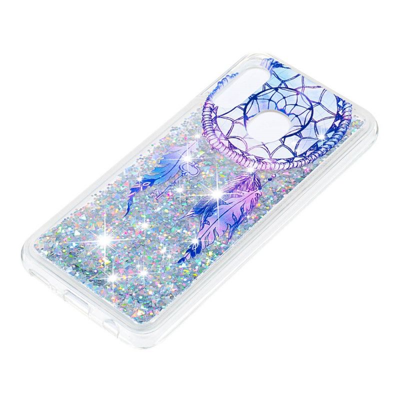 Skal Samsung Galaxy A20e Mobilskal Blue Glitter Dreamcatcher