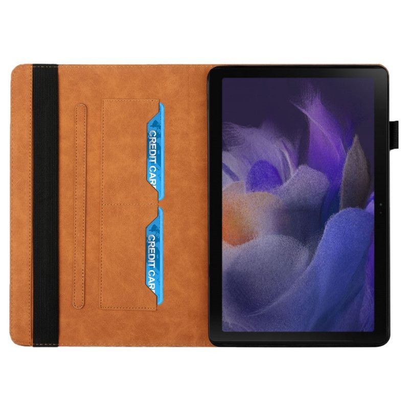 Case Samsung Galaxy Tab A8 Telefonfodral (2021) Texturerat Elastiskt Band