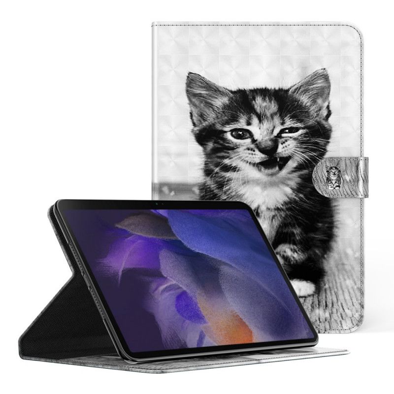 Faux Läderfodral Samsung Galaxy Tab A8 (2021) Kattunge