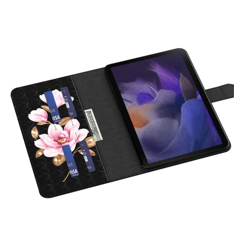 Faux Leather Cover Samsung Galaxy Tab A8 (2021) Trädblommor