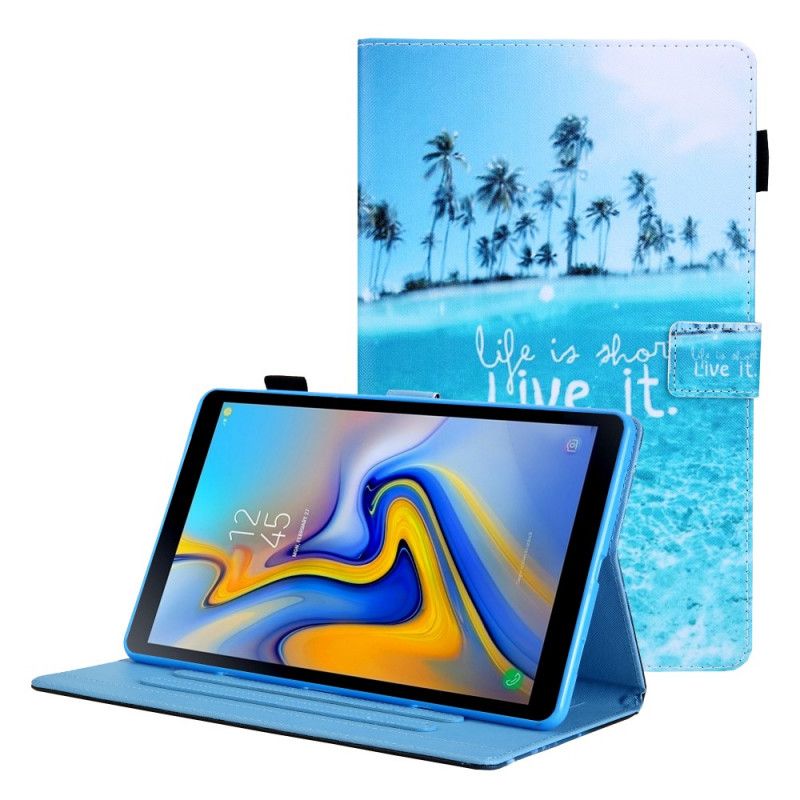 Fodral För Samsung Galaxy Tab A8 (2021) Life Is Short Tropics