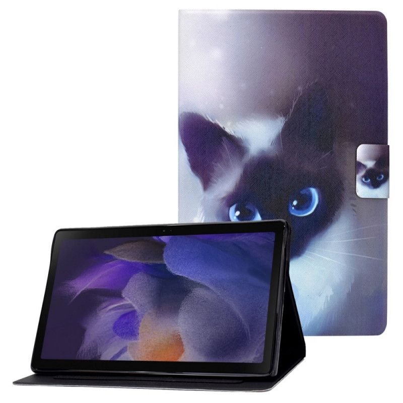 Fodral Samsung Galaxy Tab A8 (2021) Blue Eyes Cat