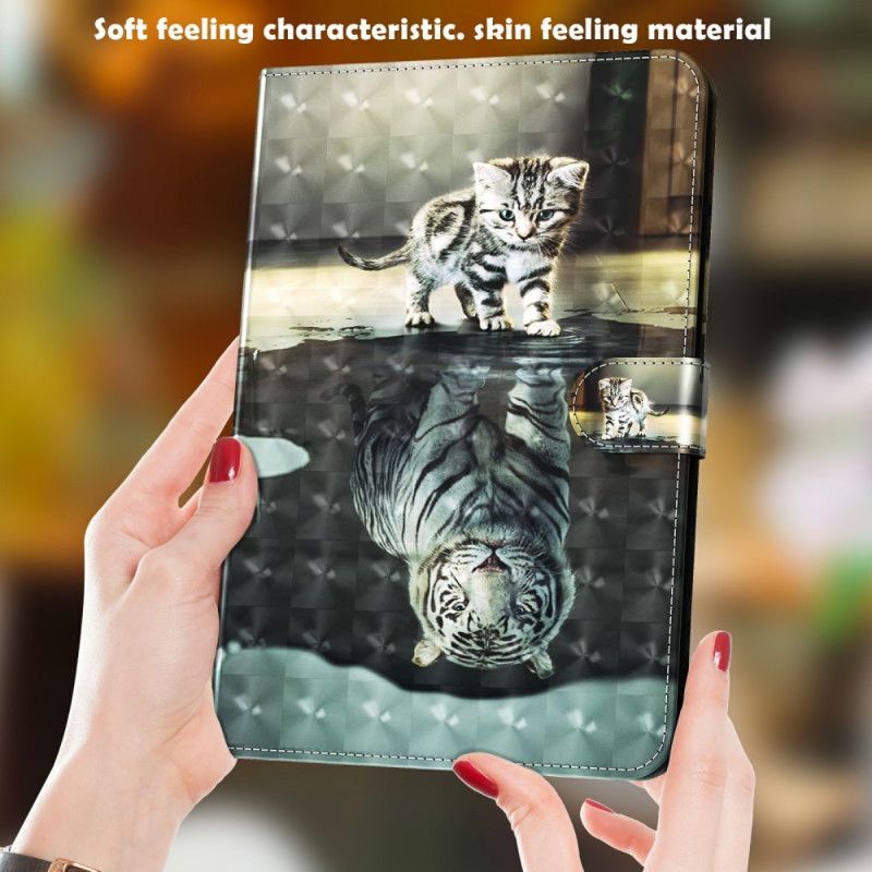 Fodral Samsung Galaxy Tab A8 (2021) Light Spot Cat's Dream