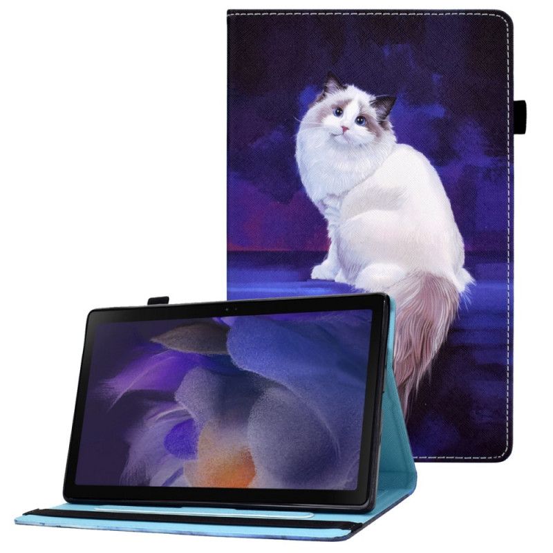 Fodral Samsung Galaxy Tab A8 (2021) Vit Katt