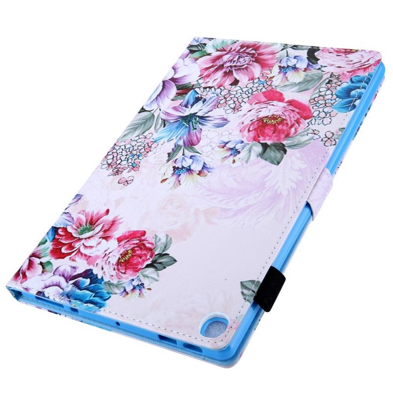 Läderfodral Samsung Galaxy Tab A8 Telefonfodral (2021) Blomsterdesign