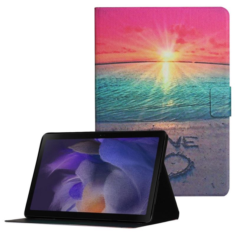 Läderfodral Samsung Galaxy Tab A8 Telefonfodral (2021) Sunset Love