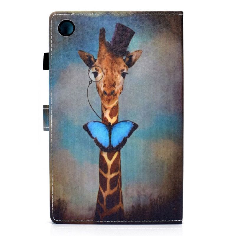 Läderskal Fodral Samsung Galaxy Tab A8 (2021) Chic Giraff