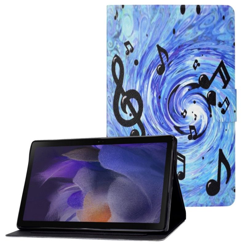 Skyddsfodral Samsung Galaxy Tab A8 (2021) Musiknoter