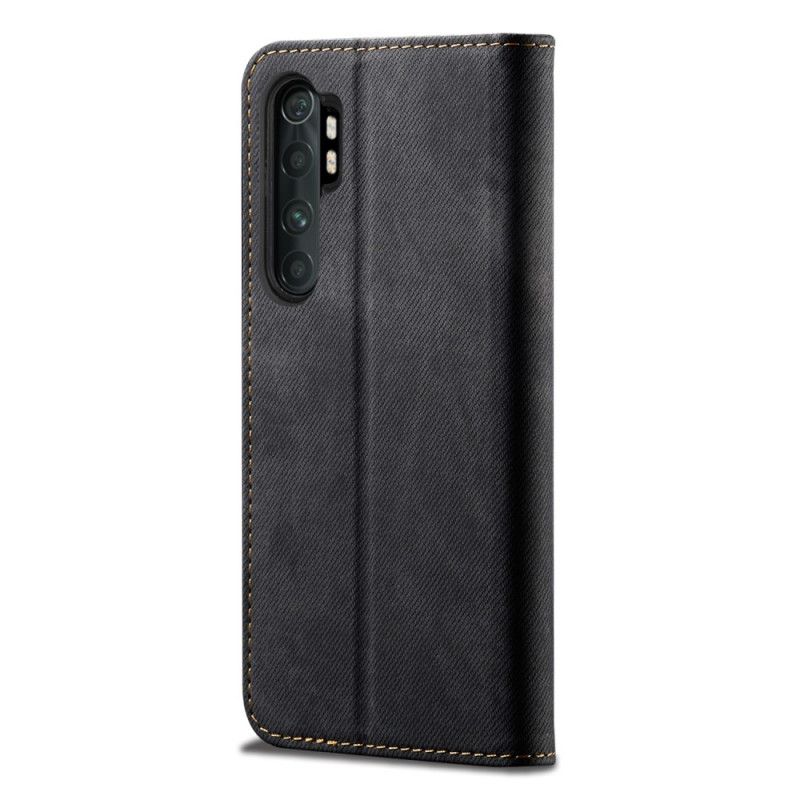 Folio-fodral för Xiaomi Mi Note 10 Lite Svart Jeanstyg