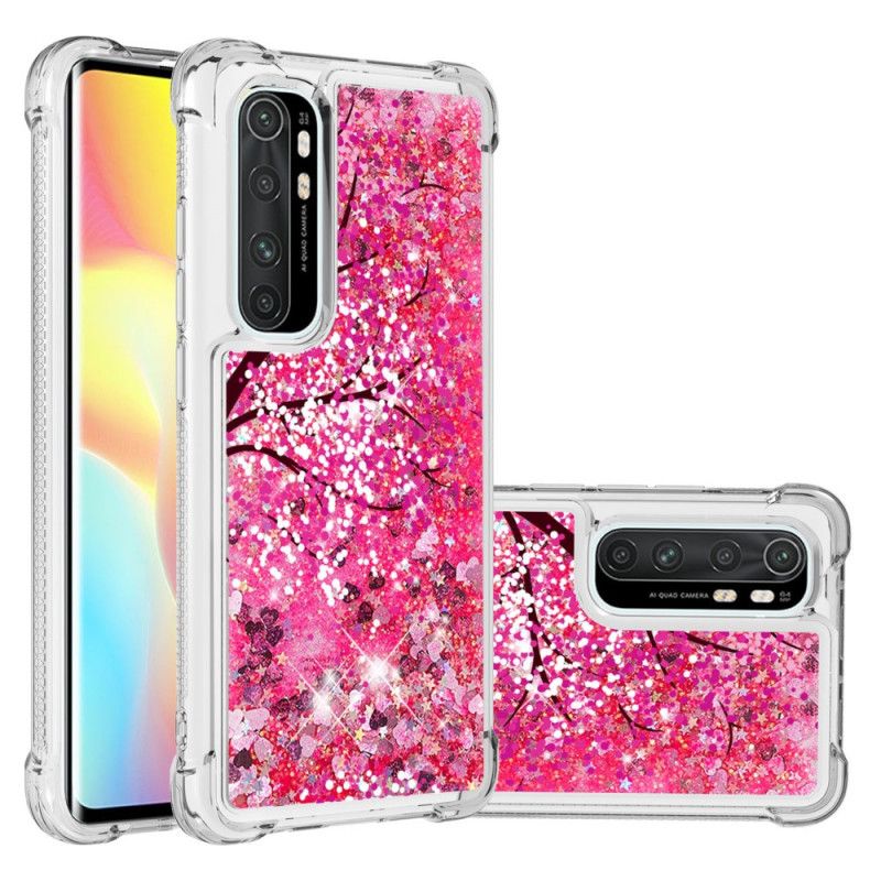 Skal för Xiaomi Mi Note 10 Lite Glitterträd