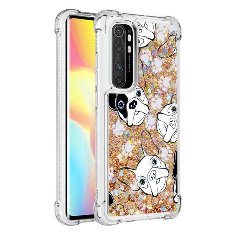 Skal Xiaomi Mi Note 10 Lite Mobilskal Herr Hundglitter