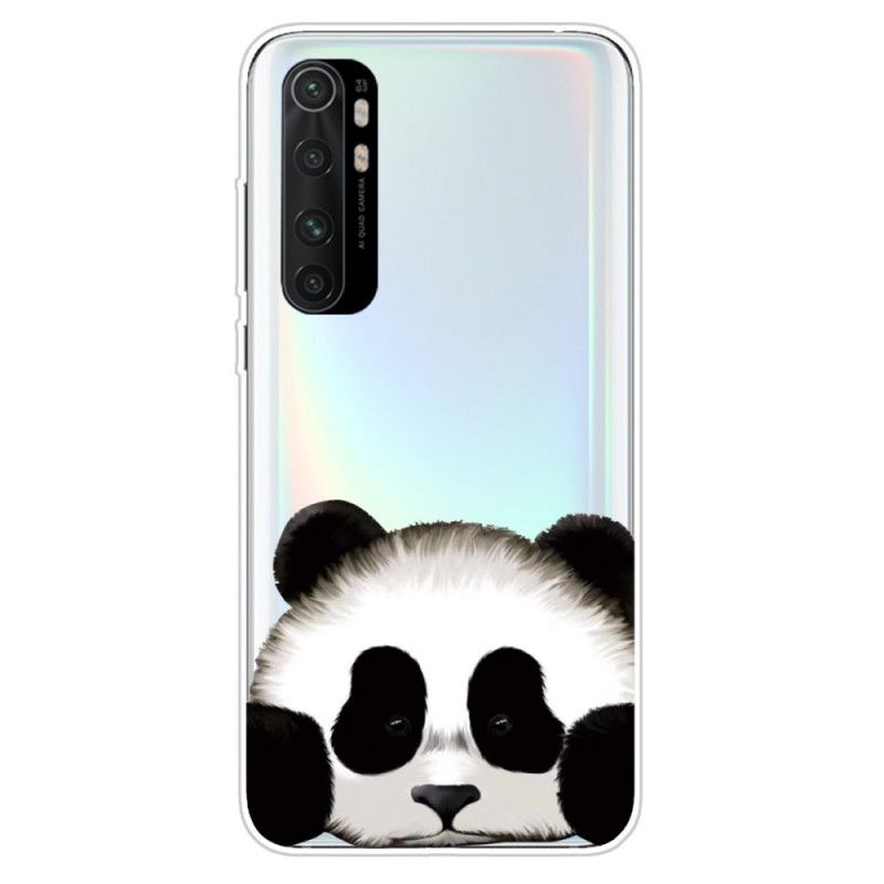 Skal Xiaomi Mi Note 10 Lite Mobilskal Transparent Panda