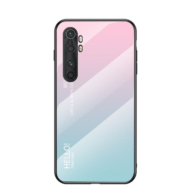 Skal Xiaomi Mi Note 10 Lite Svart Hej Härdat Glas