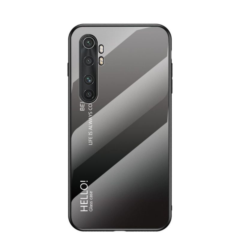 Skal Xiaomi Mi Note 10 Lite Svart Hej Härdat Glas