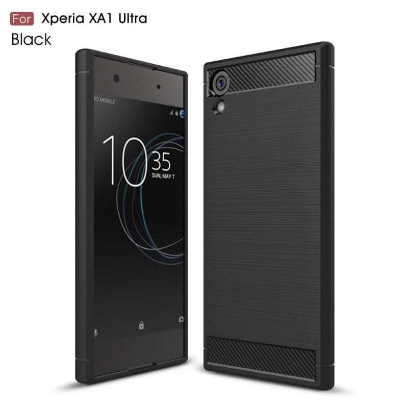 Skal Sony Xperia XA1 Ultra Svart Borstad Kolfiber