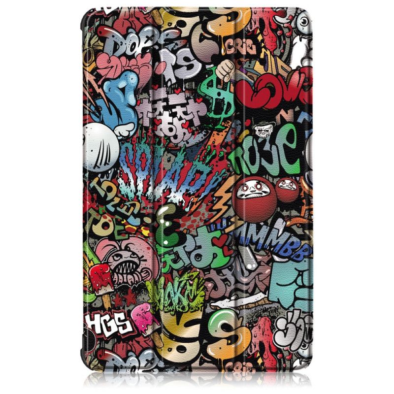 Smart Fodral Samsung Galaxy Tab S6 Lite Förstärkt Graffiti