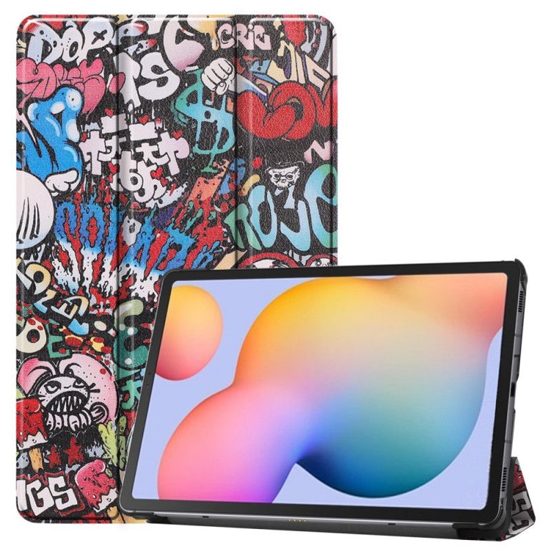 Smart Fodral Samsung Galaxy Tab S6 Lite Graffiti Kul