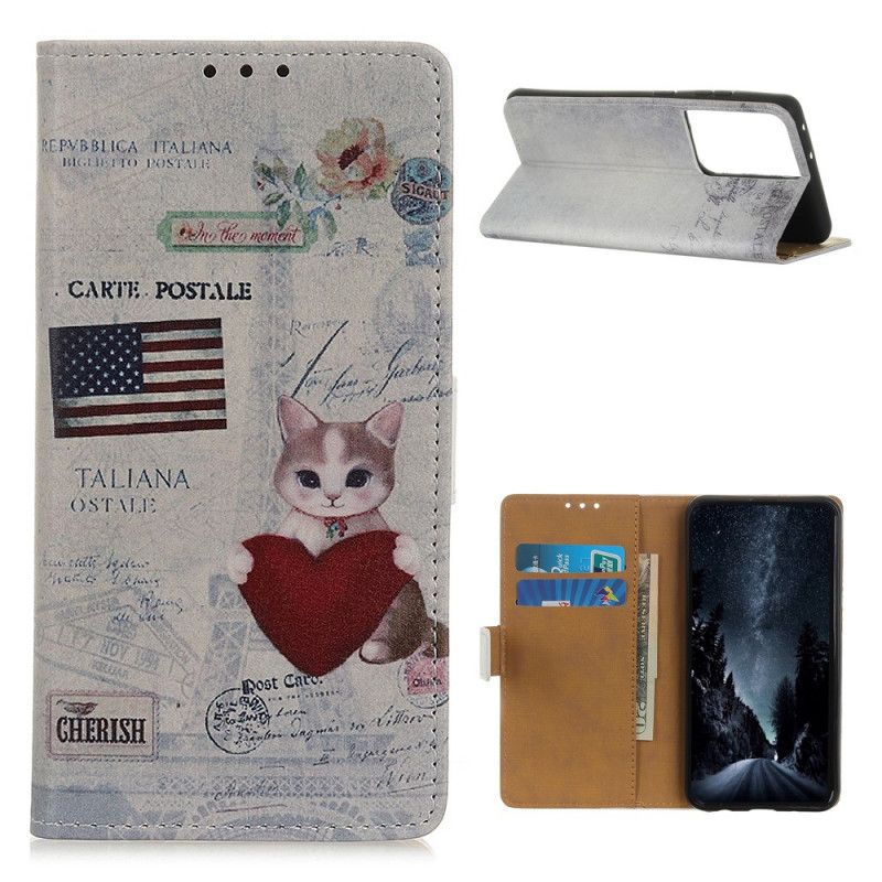 Fodral Samsung Galaxy S21 Ultra 5G Resande Katt