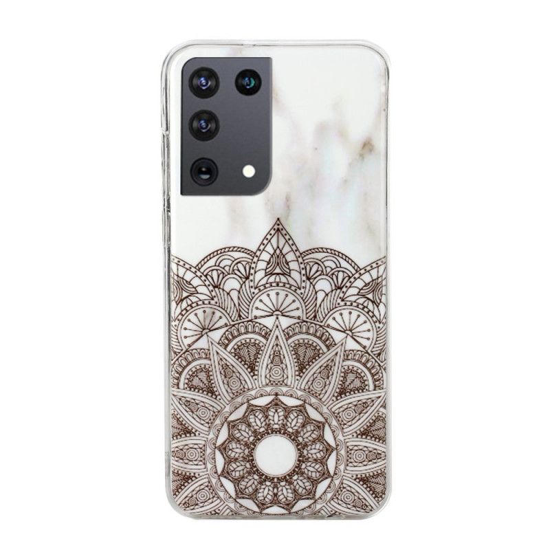 Skal för Samsung Galaxy S21 Ultra 5G Marmorerad Mandala