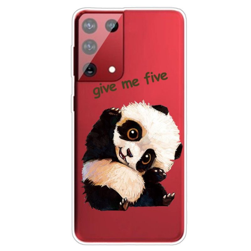 Skal för Samsung Galaxy S21 Ultra 5G Panda Ge Mig Fem