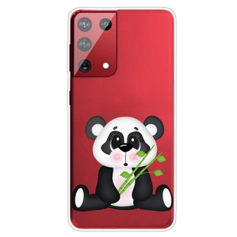 Skal för Samsung Galaxy S21 Ultra 5G Transparent Ledsen Panda