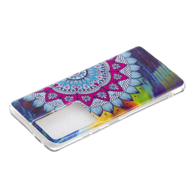 Skal Samsung Galaxy S21 Ultra 5G Fluorescerande Mandala