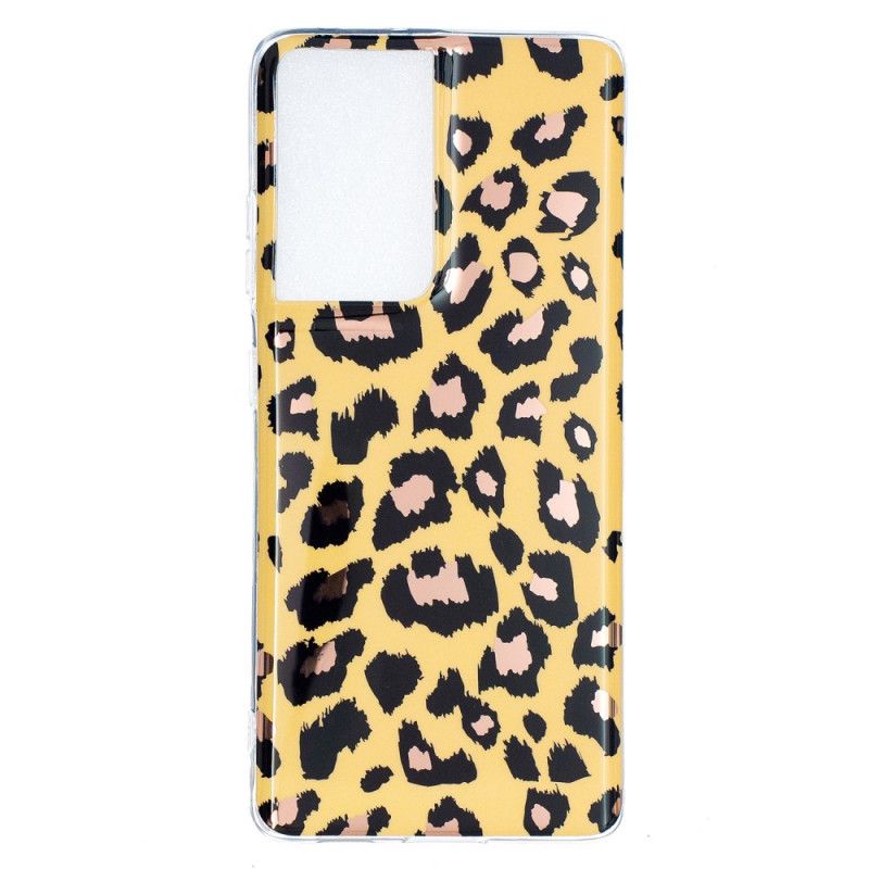 Skal Samsung Galaxy S21 Ultra 5G Marmor I Leopardstil